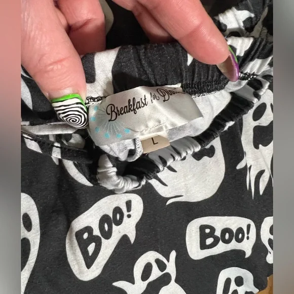 ModCloth "Boo!" Ghost Print Pajama Pants - Picture 3 of 3